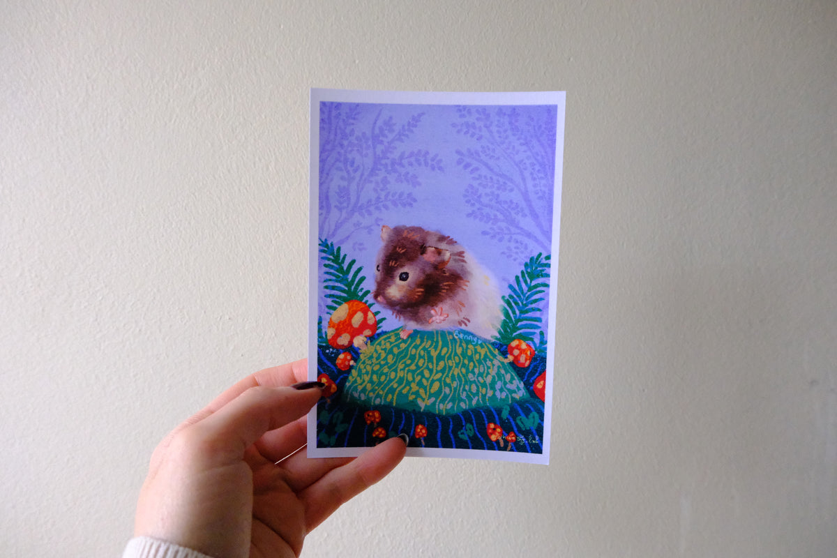 Benny in the Forest - Postcard Print