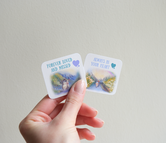 Two Rainbow Bridge Stickers