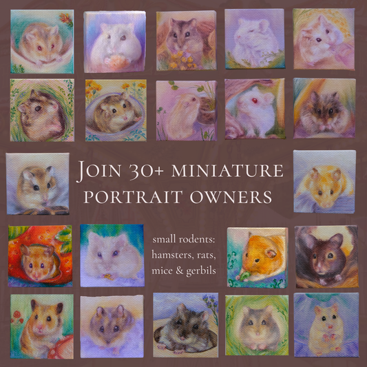 Christmas Pre-order for Custom Animal Portraits (Oil x Canvas)