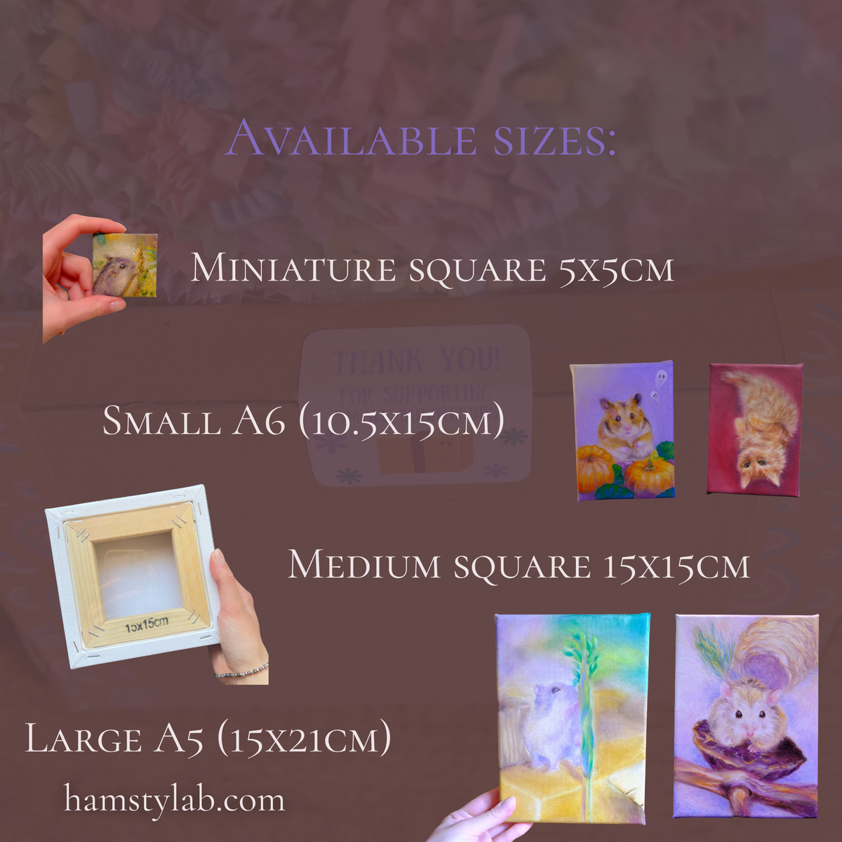 Christmas Pre-order for Custom Animal Portraits (Oil x Canvas)