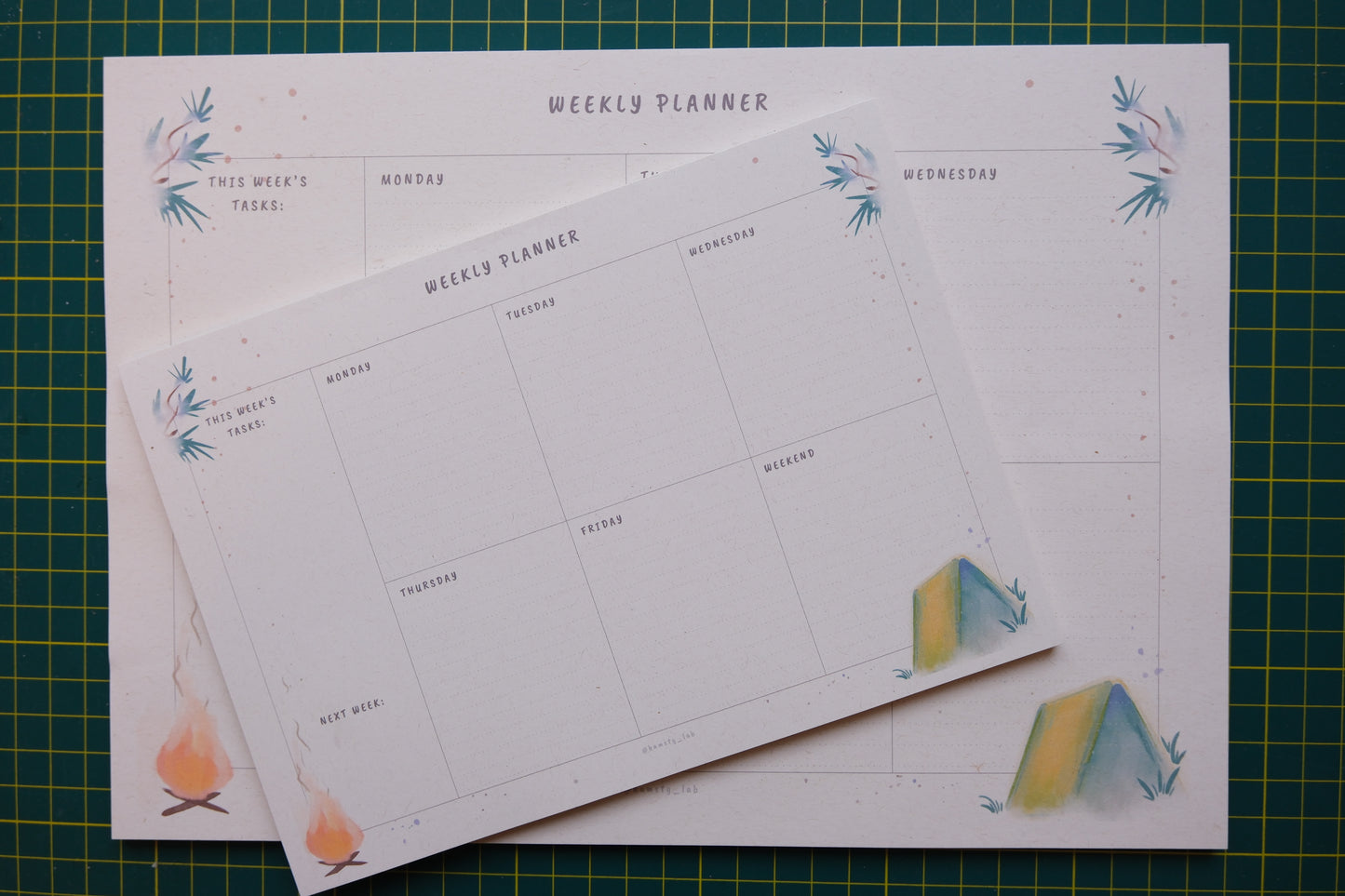 Weekly Planner - Camping Flash
