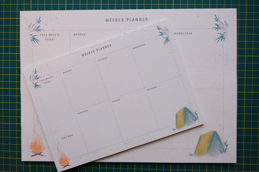 Weekly Planner - Camping Flash