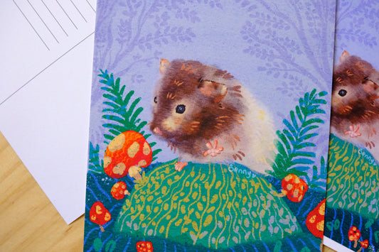 Benny in the Forest Art Print