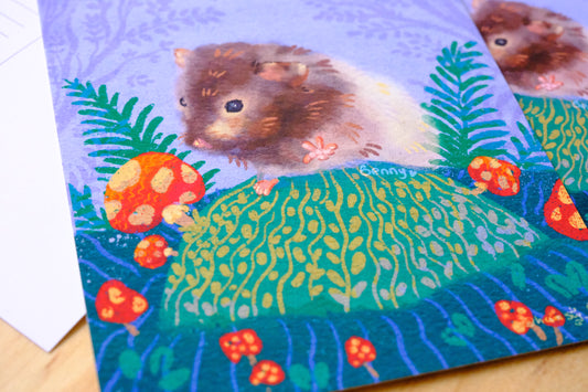Benny in the Forest Art Print
