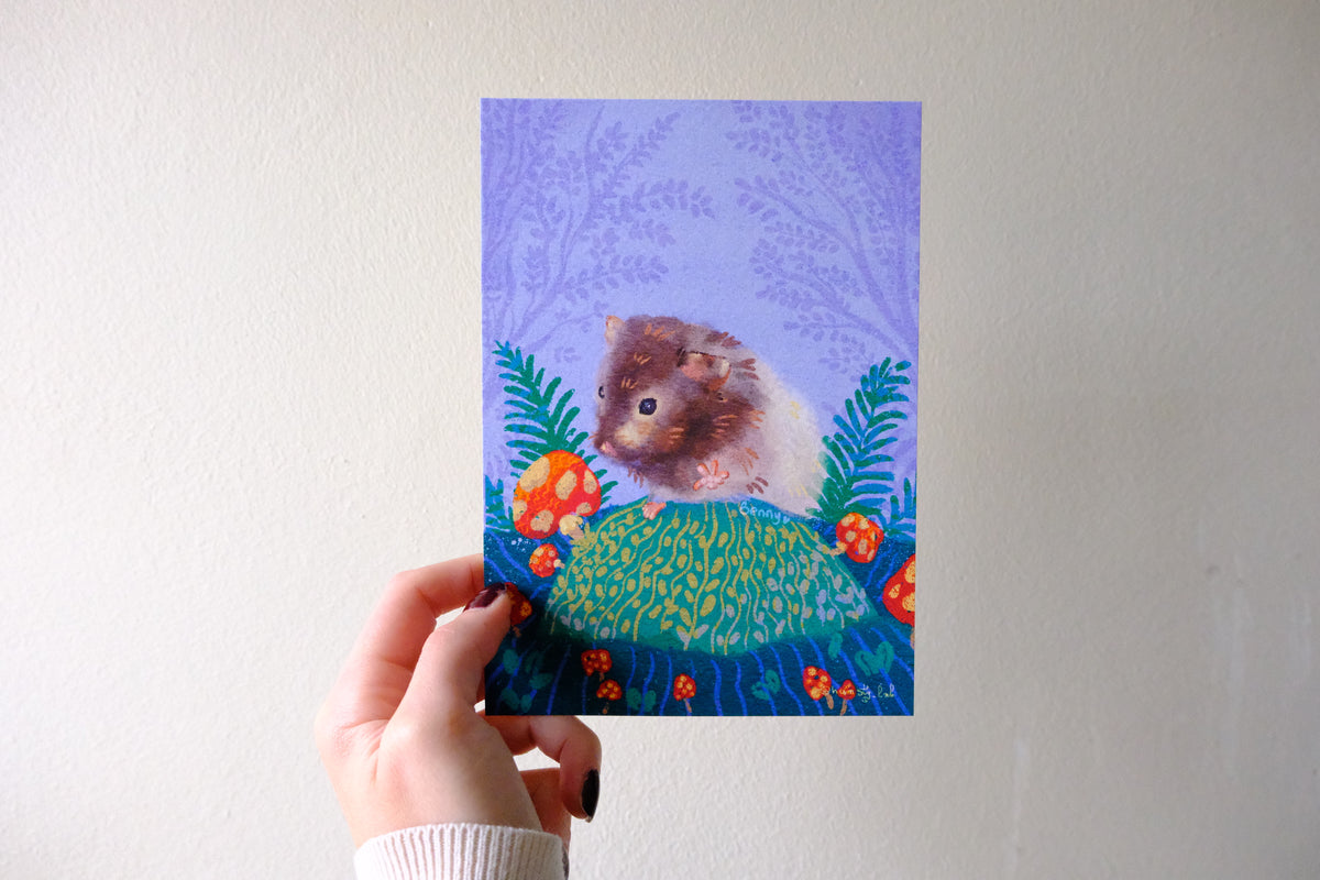 Benny in the Forest Art Print