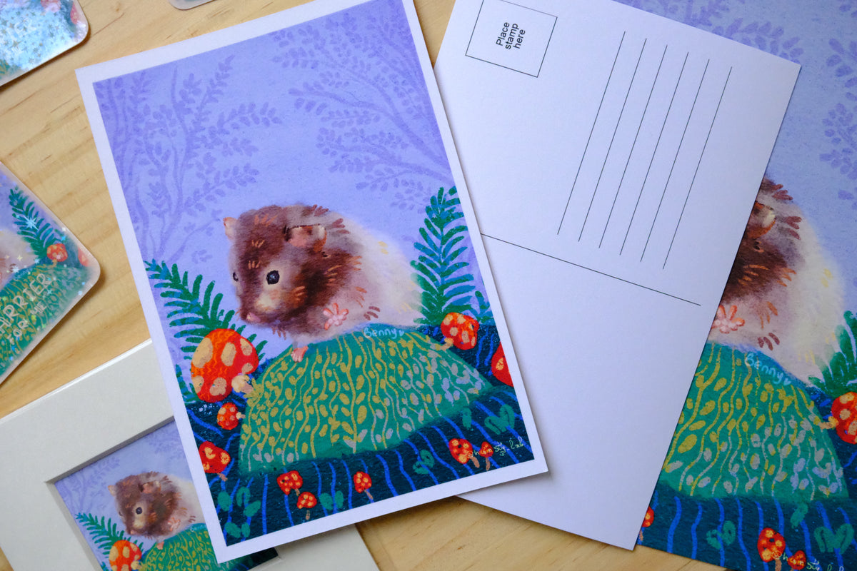 Benny in the Forest - Postcard Print
