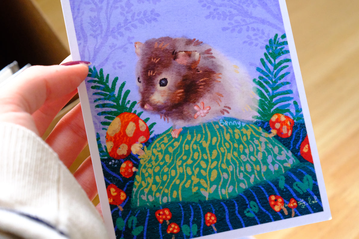 Benny in the Forest - Postcard Print