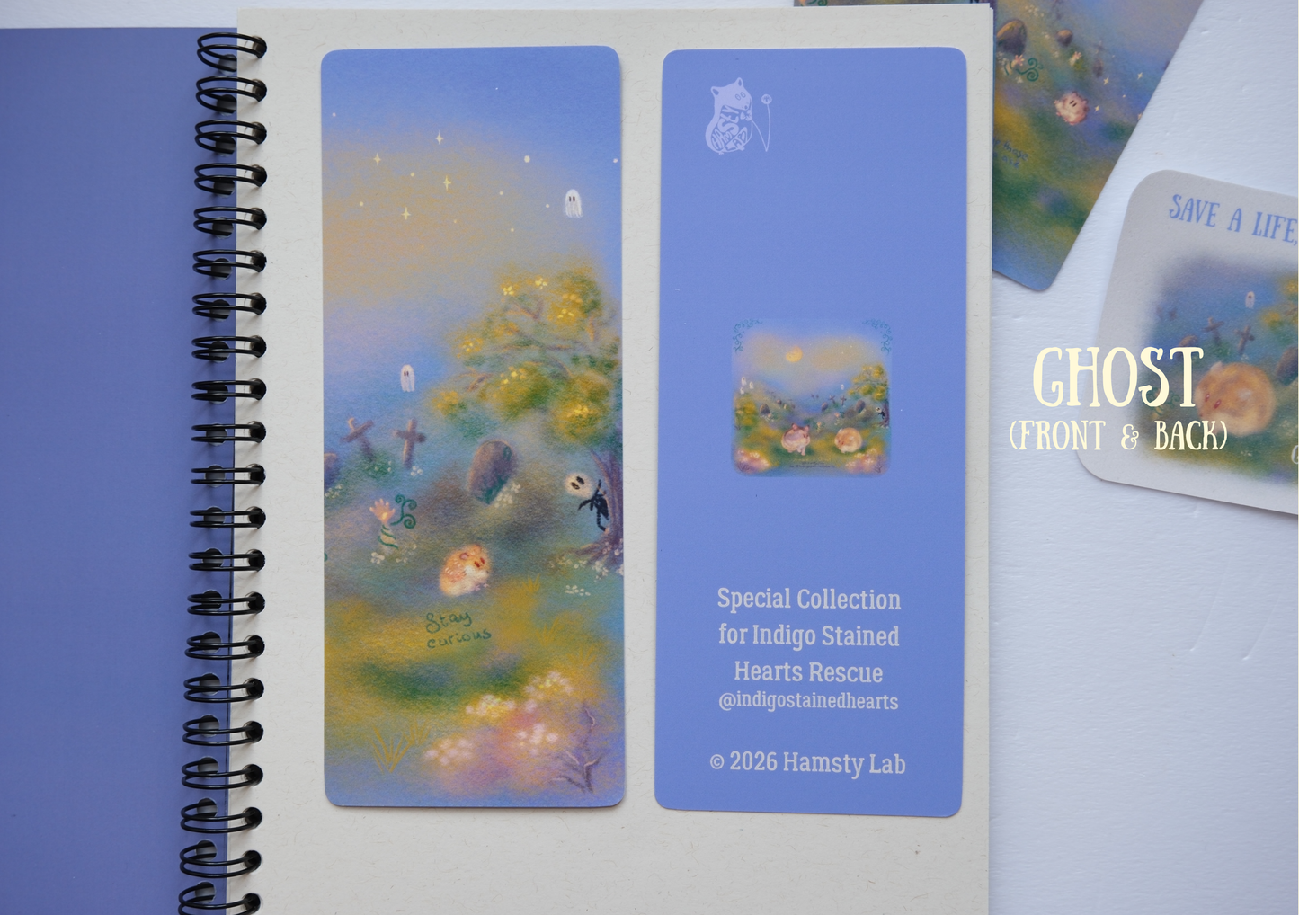 The Haunted Graveyard large Bookmark - the Rescue Collection