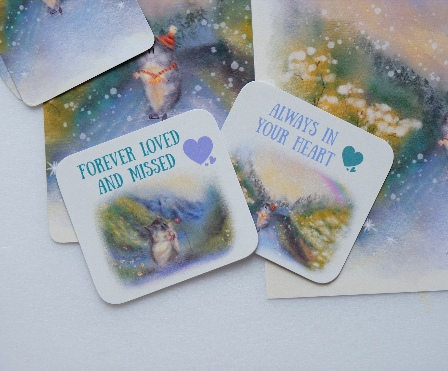 Two Rainbow Bridge Stickers