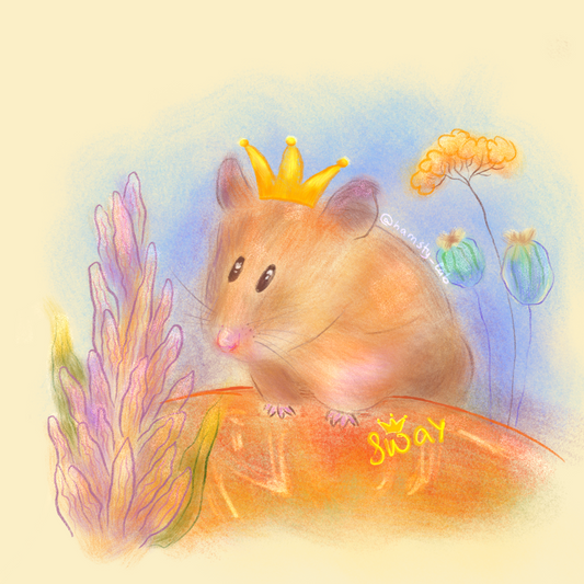 Custom Hamster Portrait (Digital)