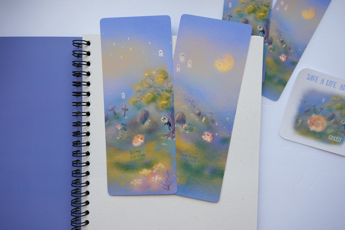 The Haunted Graveyard large Bookmark - the Rescue Collection