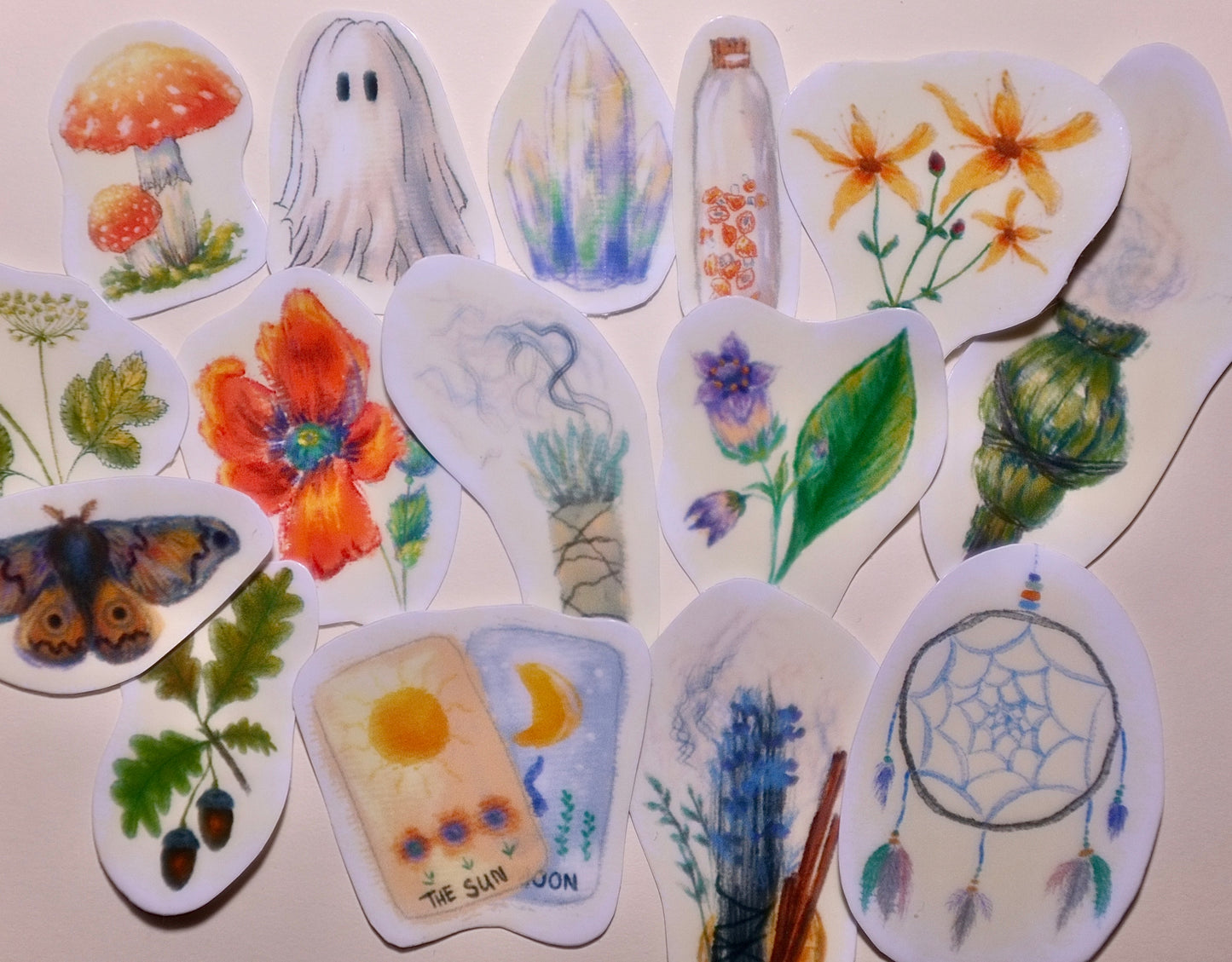 October stickers: Witchcraft 15pc (laminated)